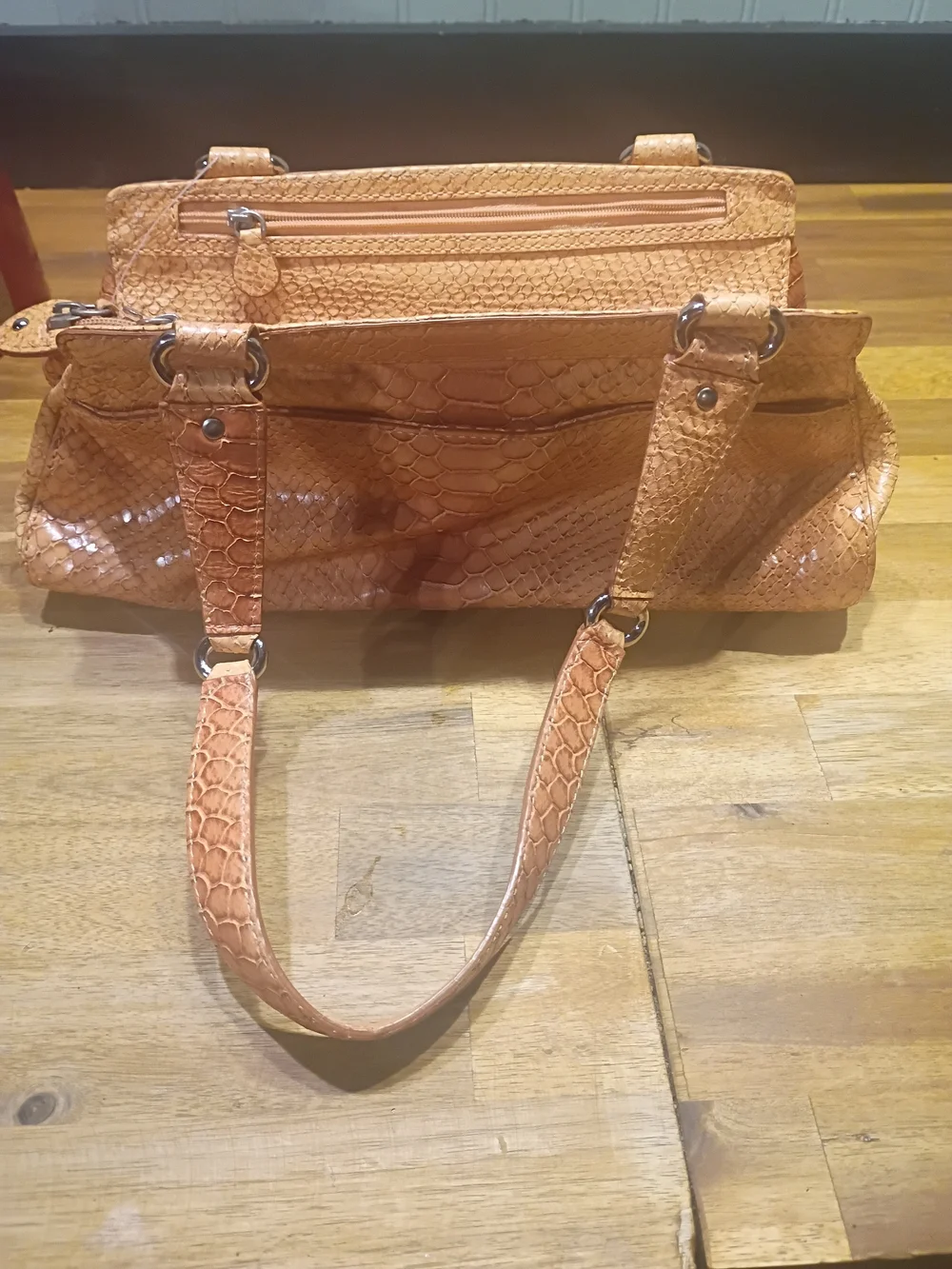 Cole Haan Trinity Python Print Handbag